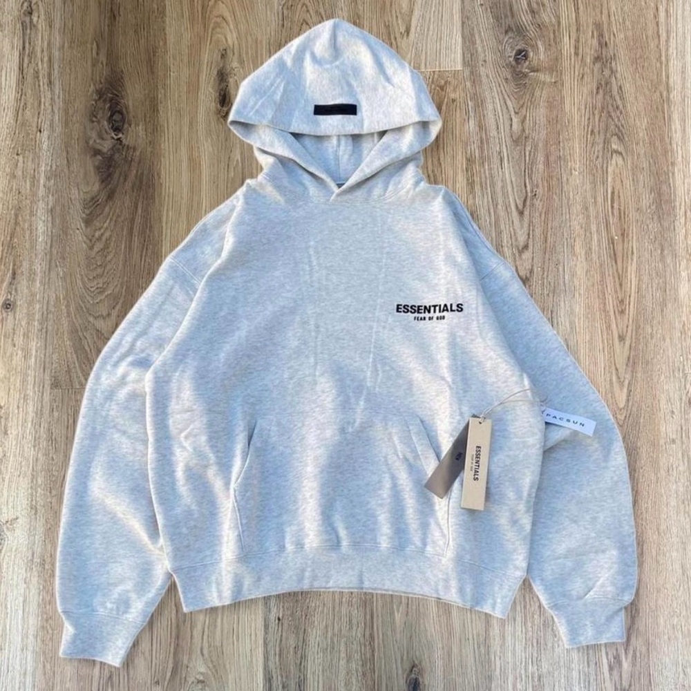 Fear of God Essentials Light Oatmeal Hoodie